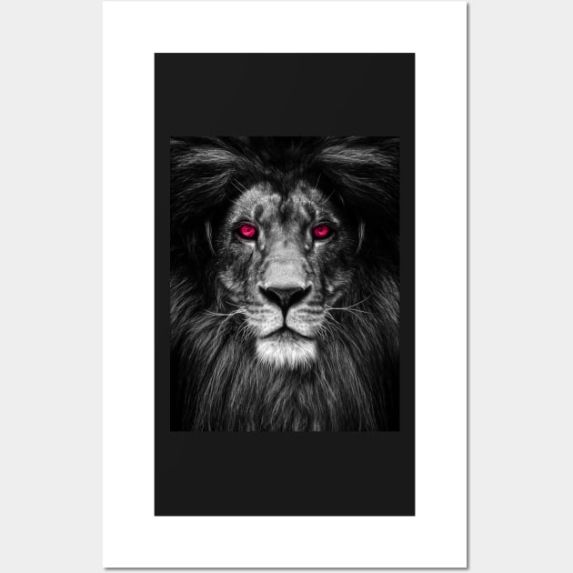 the dark lion Wall Art by darlwolf